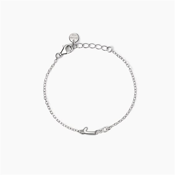 Bracciale Mabina Bambino Welcome Baby in Argento Diamante Lab Grown 0.035 Ct 533925J - 533925J